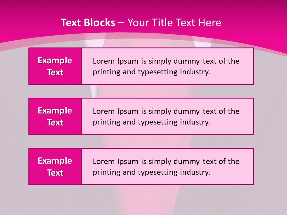 Necktie Pink PowerPoint Template