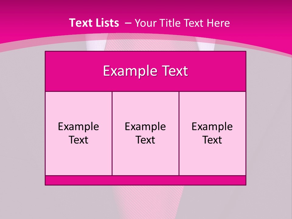 Necktie Pink PowerPoint Template