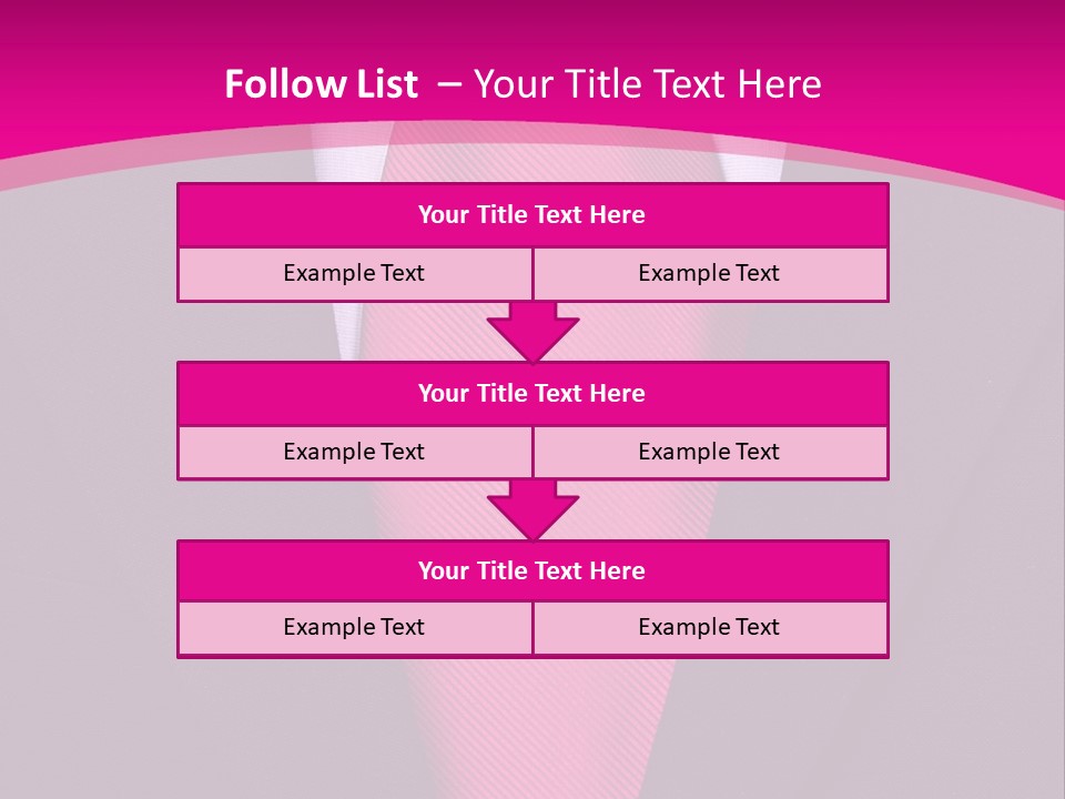 Necktie Pink PowerPoint Template