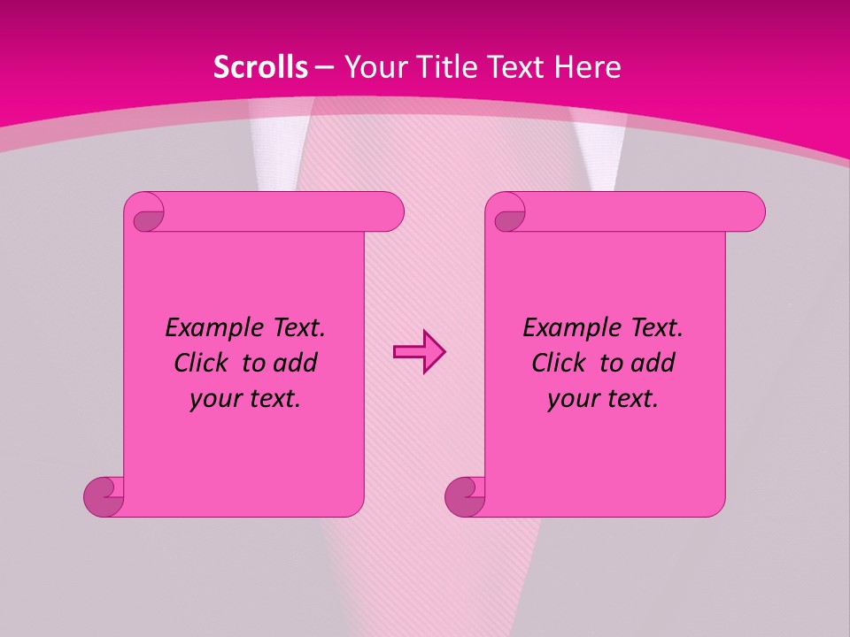 Necktie Pink PowerPoint Template