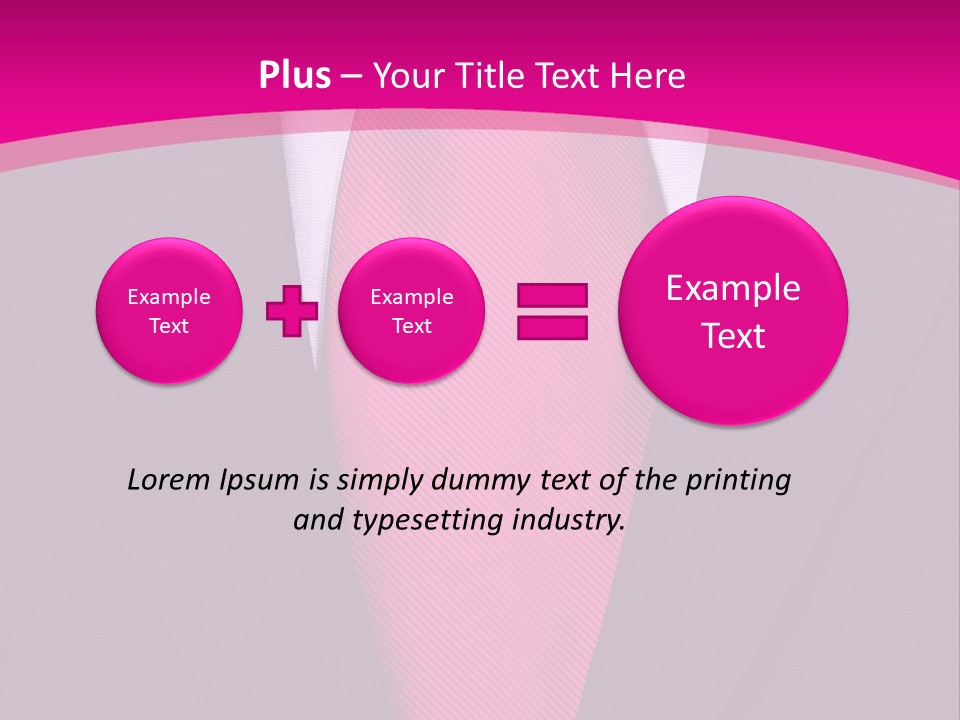 Necktie Pink PowerPoint Template