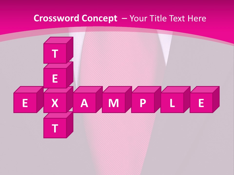 Necktie Pink PowerPoint Template