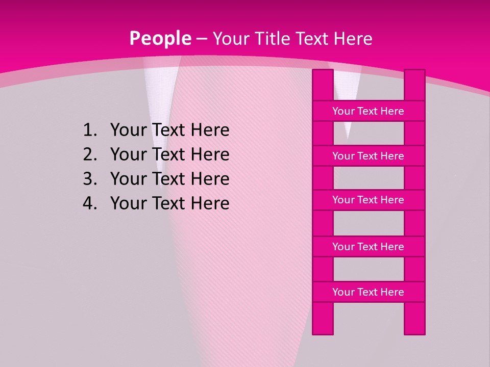Necktie Pink PowerPoint Template