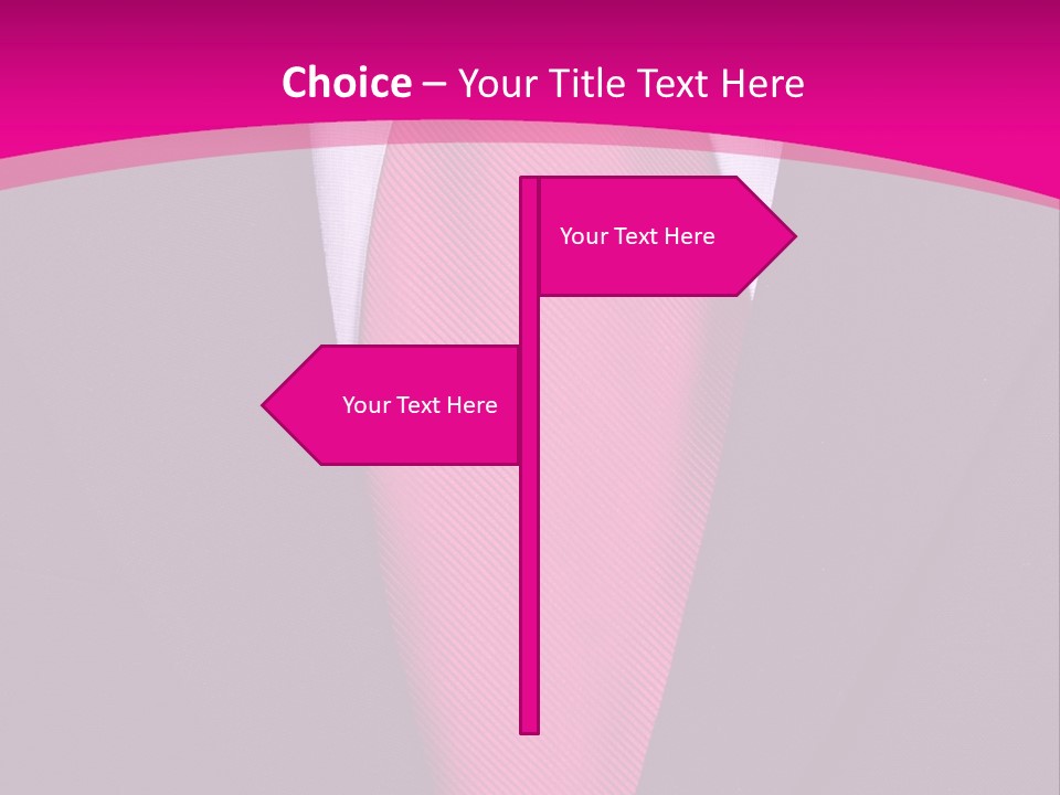 Necktie Pink PowerPoint Template