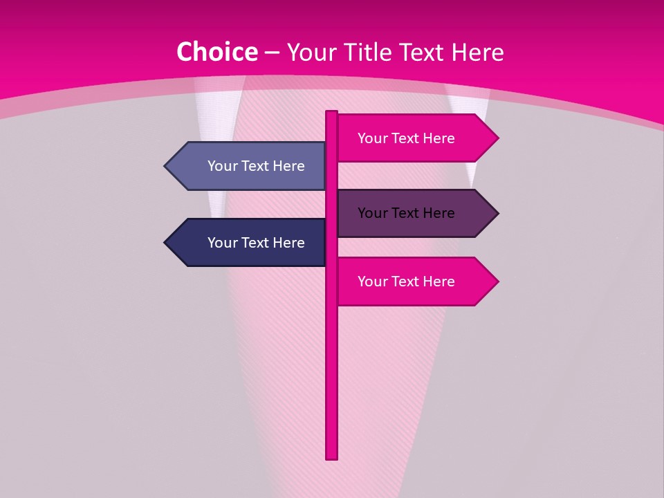 Necktie Pink PowerPoint Template