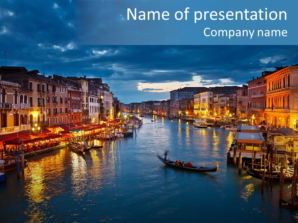 Adriatic Clouds Venezia PowerPoint Template