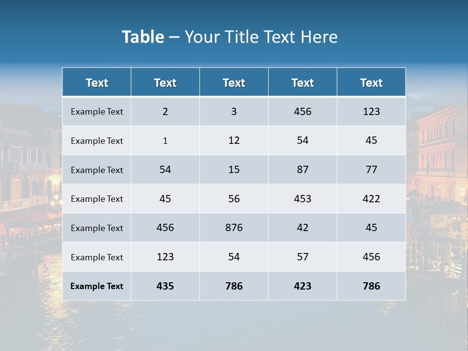 Adriatic Clouds Venezia PowerPoint Template