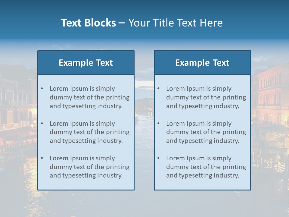 Adriatic Clouds Venezia PowerPoint Template