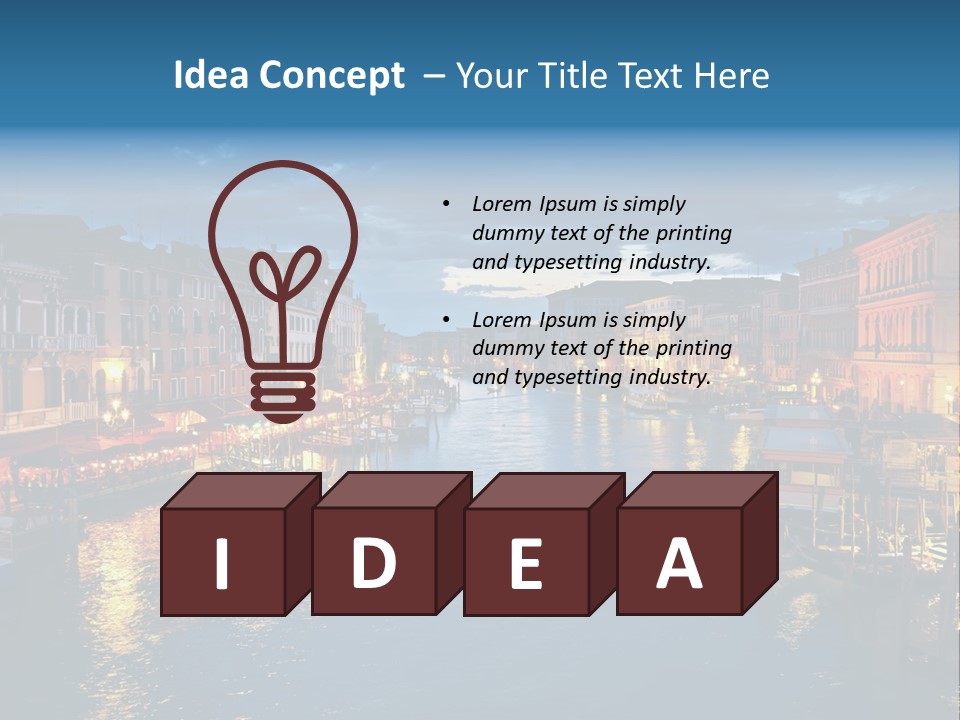 Adriatic Clouds Venezia PowerPoint Template