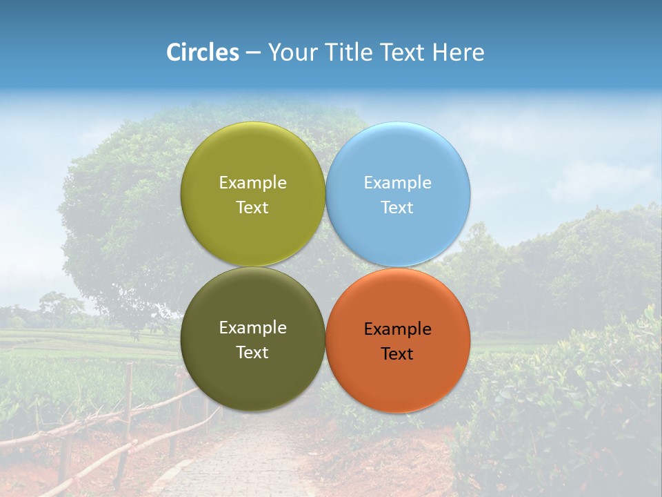 Green Landscape PowerPoint Template
