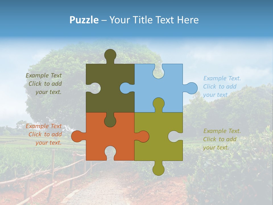 Green Landscape PowerPoint Template