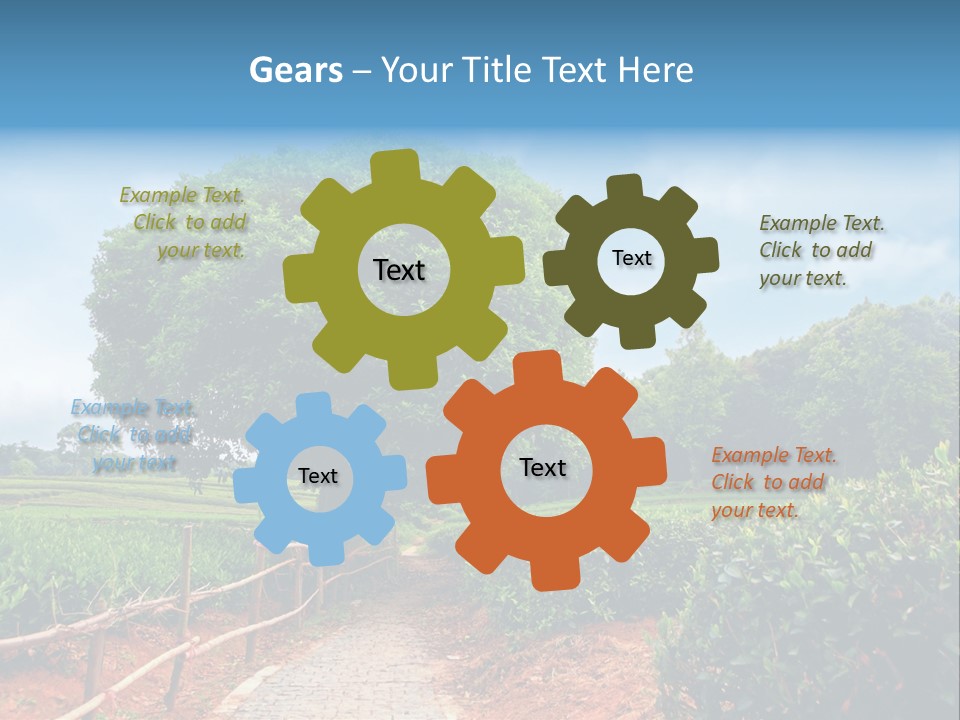 Green Landscape PowerPoint Template