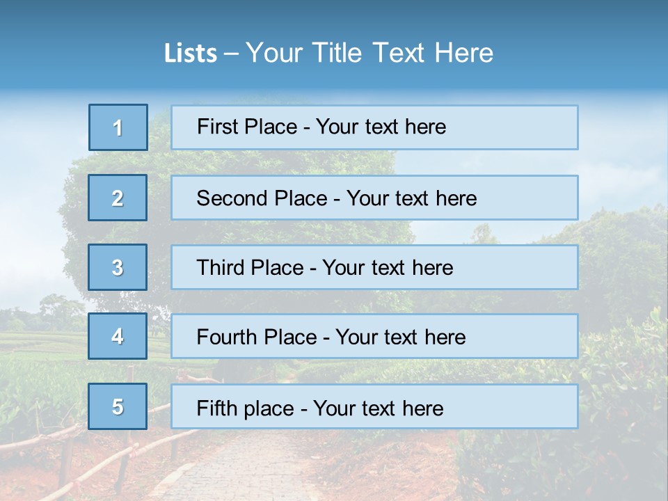 Green Landscape PowerPoint Template