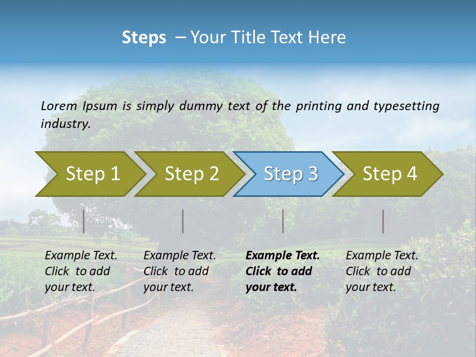 Green Landscape PowerPoint Template