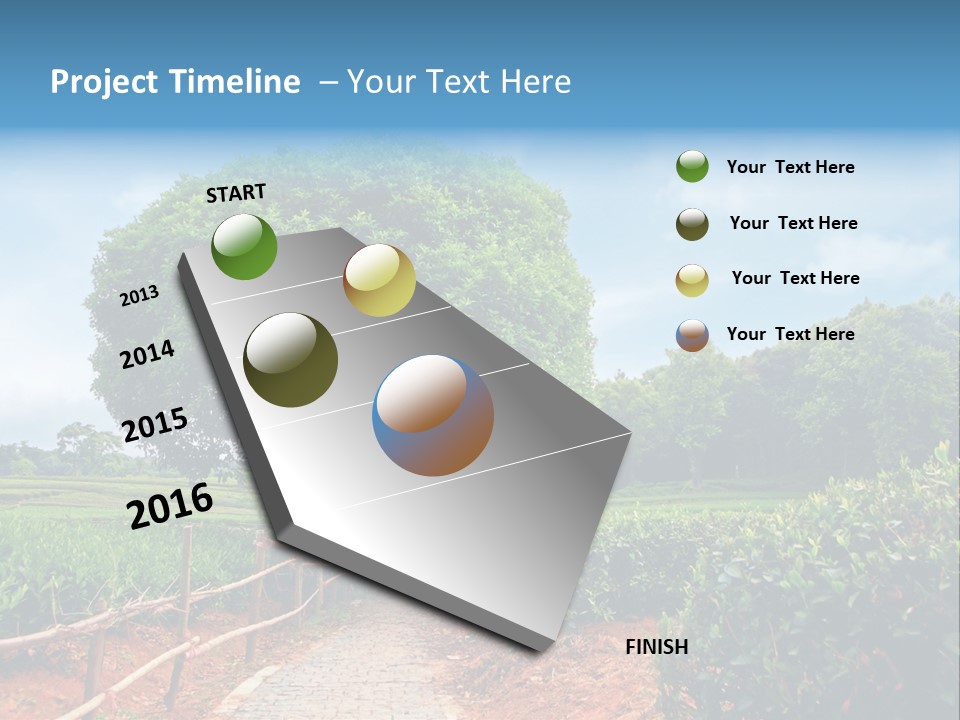 Green Landscape PowerPoint Template
