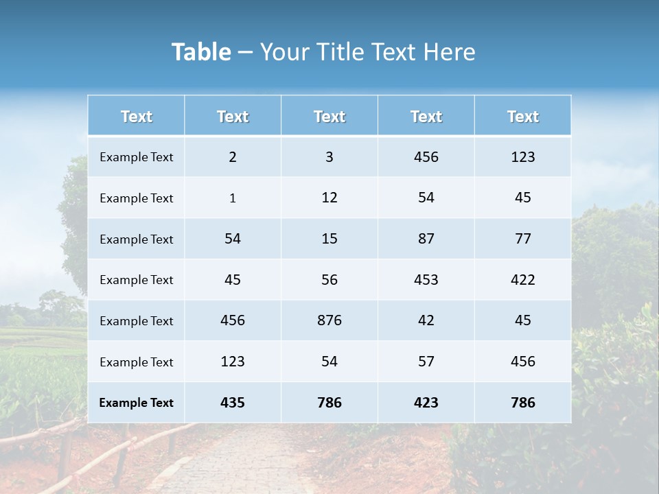Green Landscape PowerPoint Template