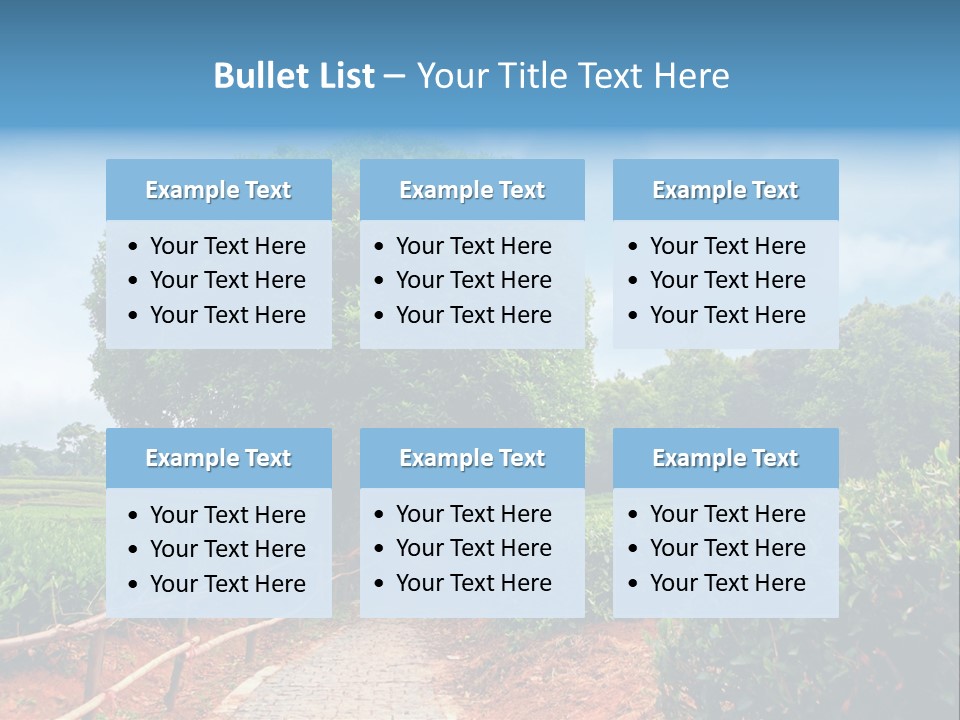 Green Landscape PowerPoint Template