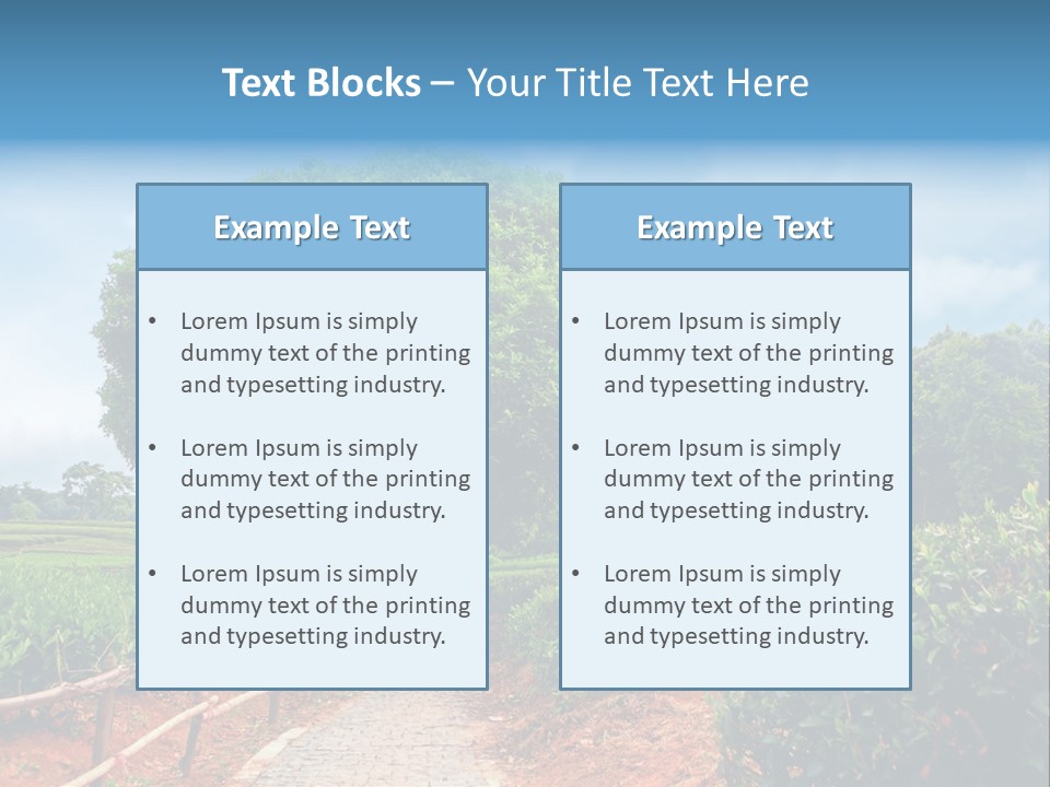 Green Landscape PowerPoint Template