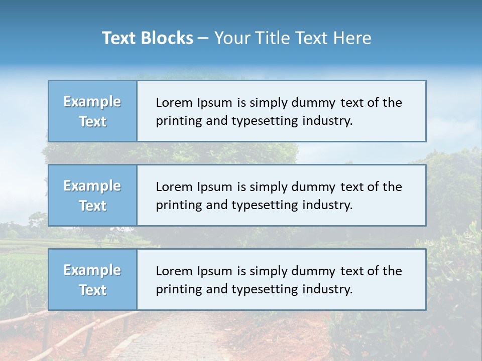 Green Landscape PowerPoint Template