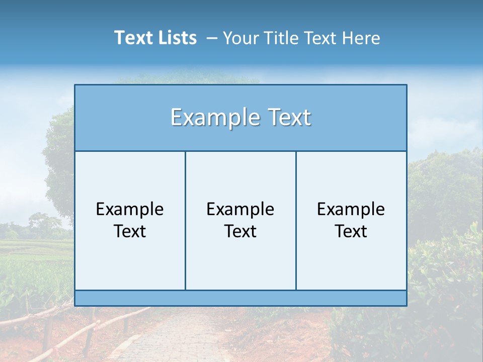 Green Landscape PowerPoint Template