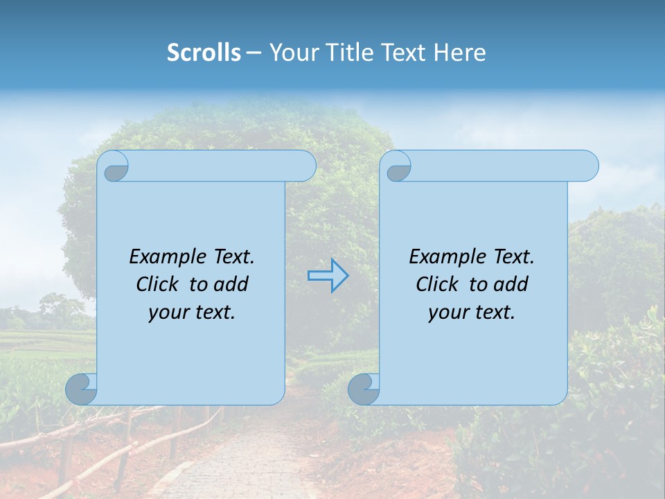 Green Landscape PowerPoint Template