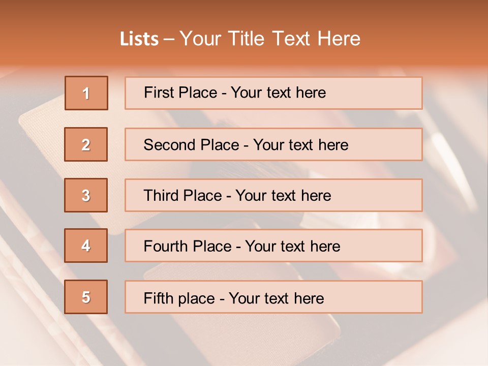 Makeup Products PowerPoint Template