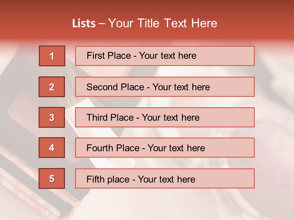 Make Up Products PowerPoint Template