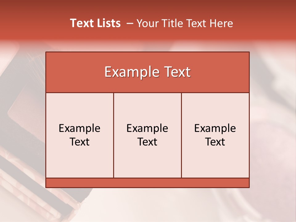 Make Up Products PowerPoint Template