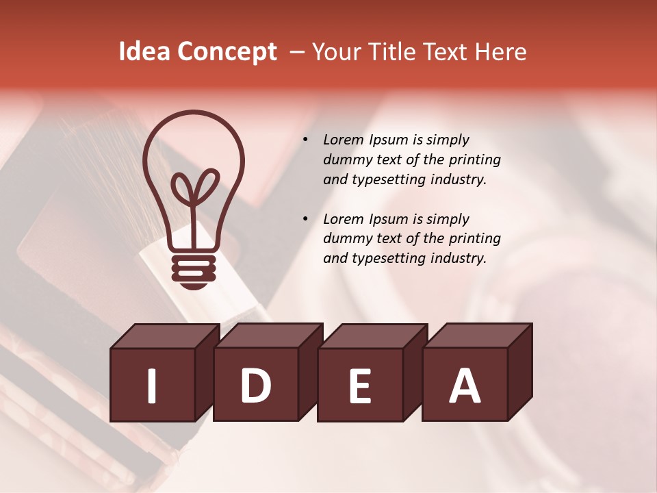 Make Up Products PowerPoint Template