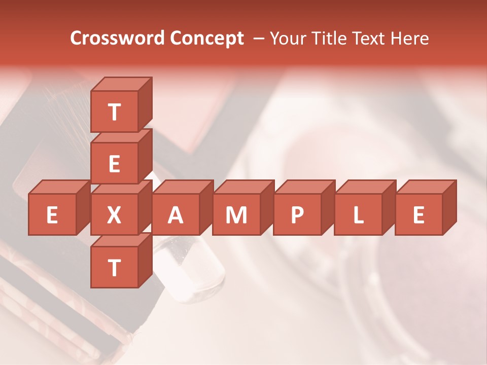 Make Up Products PowerPoint Template