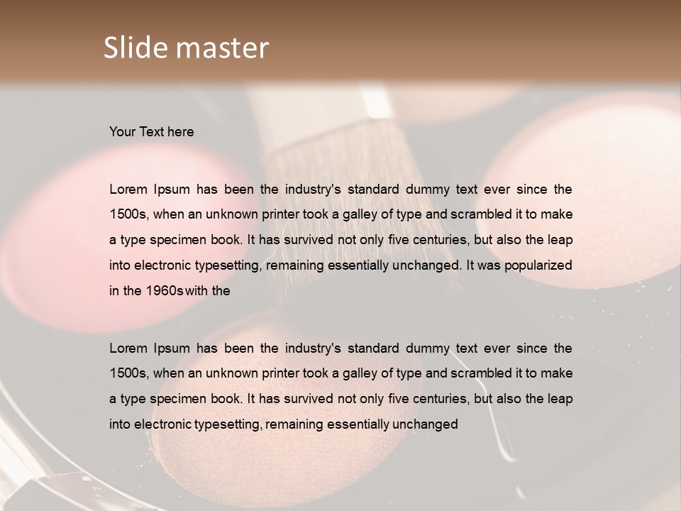 Makeup Products PowerPoint Template