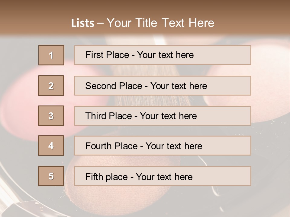 Makeup Products PowerPoint Template