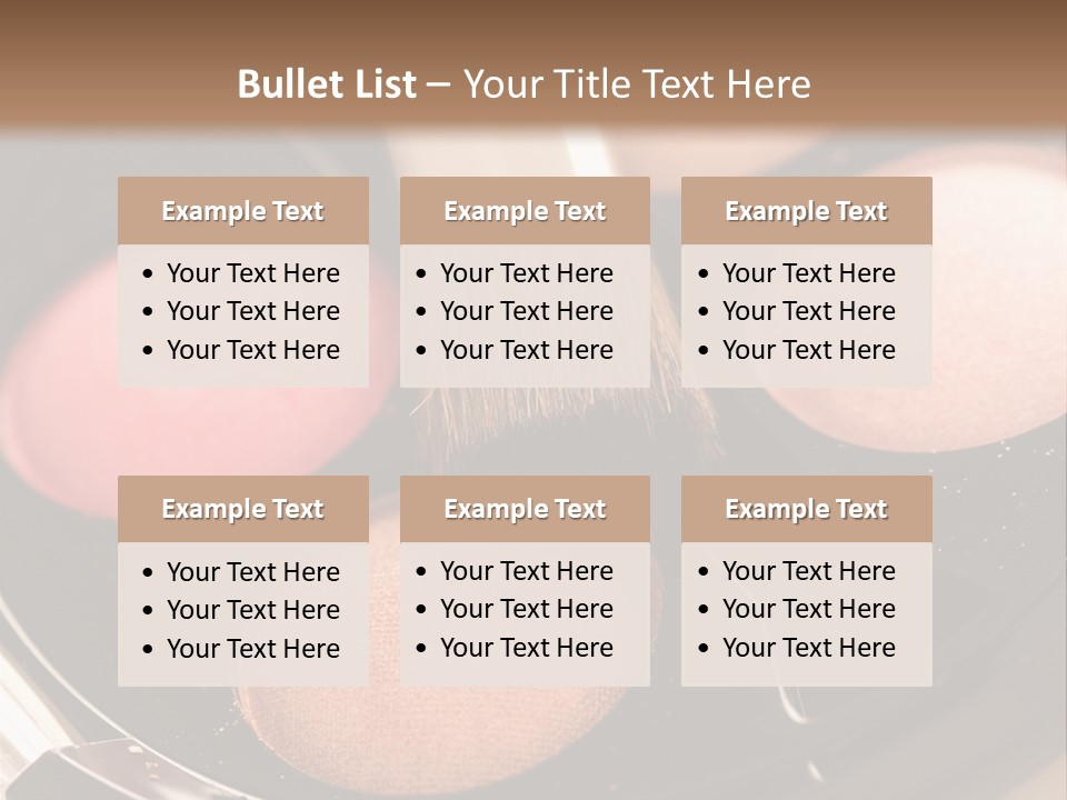 Makeup Products PowerPoint Template