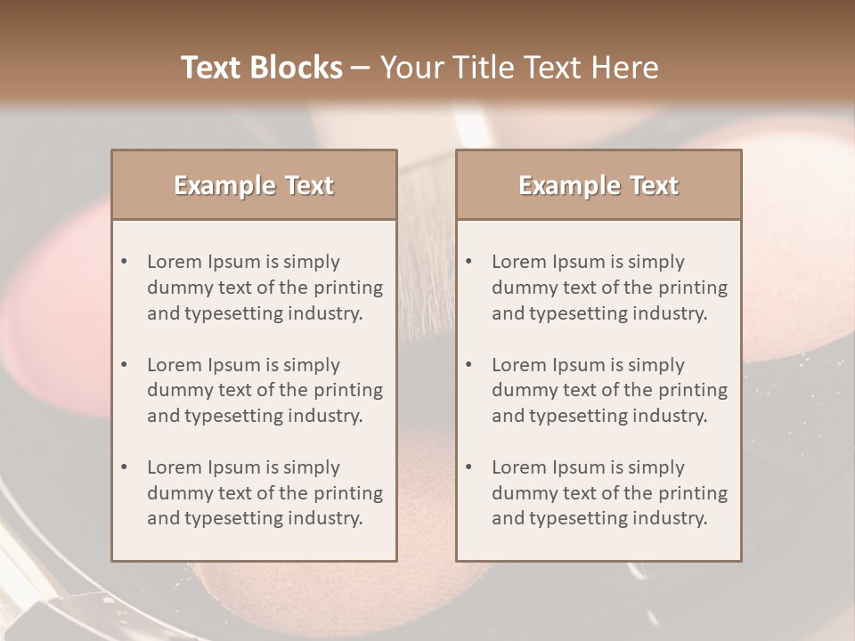 Makeup Products PowerPoint Template