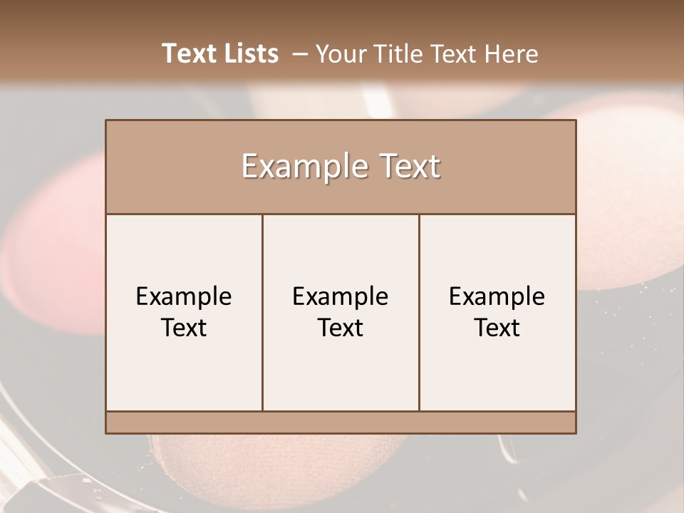 Makeup Products PowerPoint Template