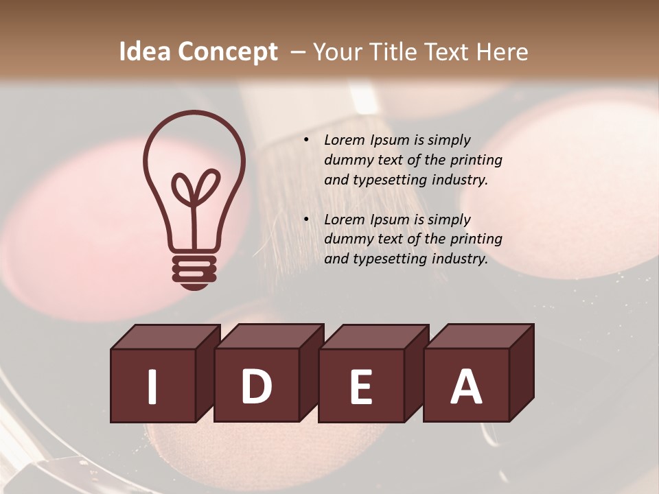 Makeup Products PowerPoint Template