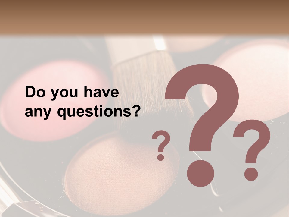 Makeup Products PowerPoint Template