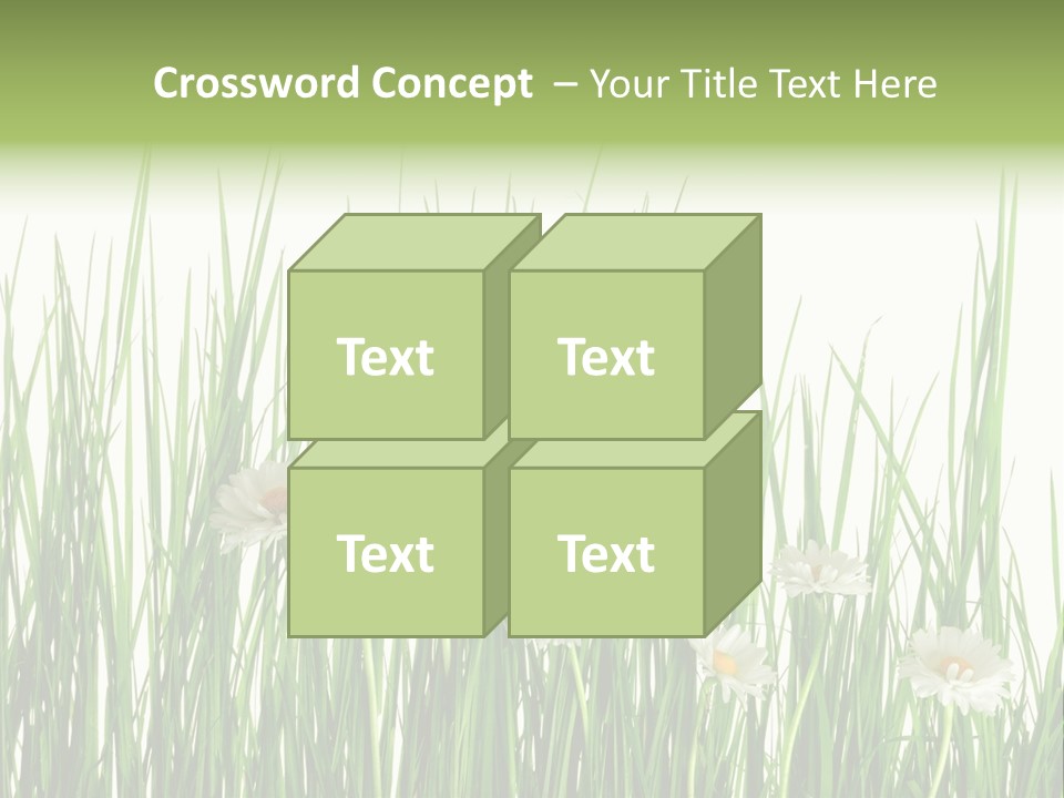 Flower Sprout Isolated PowerPoint Template