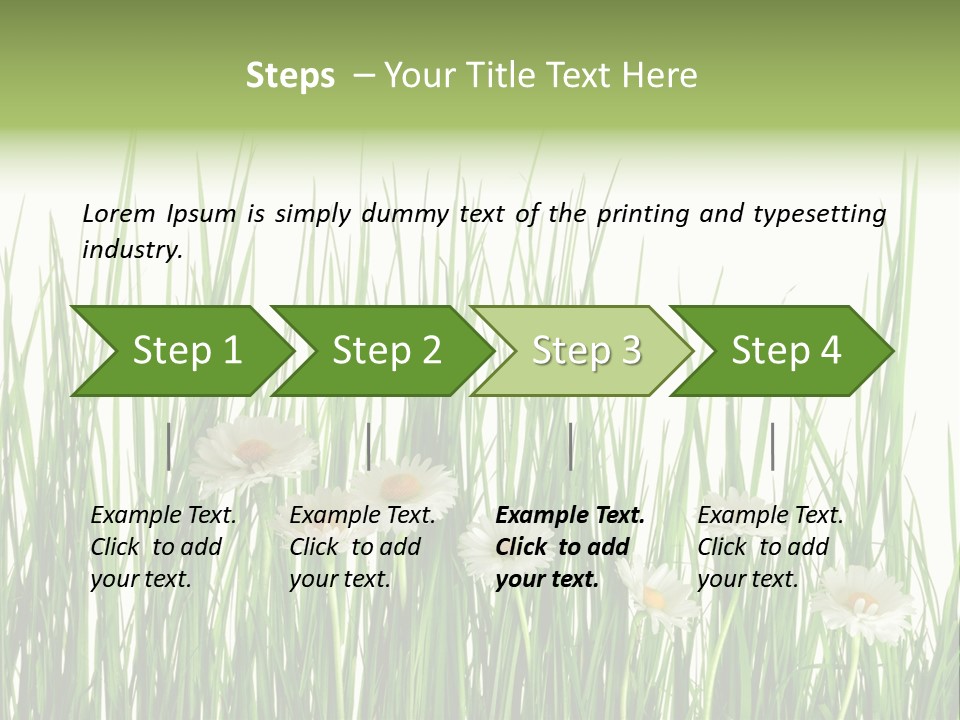 Flower Sprout Isolated PowerPoint Template