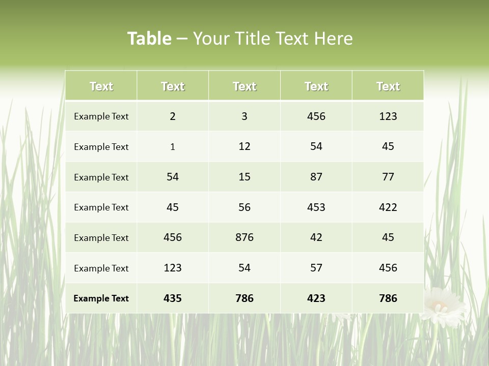 Flower Sprout Isolated PowerPoint Template