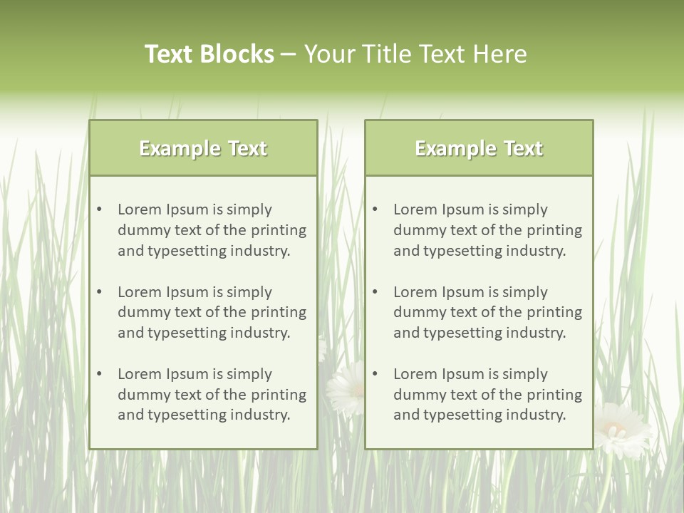 Flower Sprout Isolated PowerPoint Template