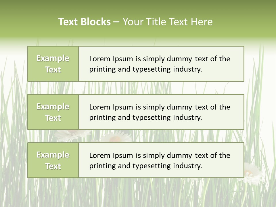 Flower Sprout Isolated PowerPoint Template