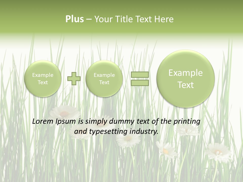 Flower Sprout Isolated PowerPoint Template