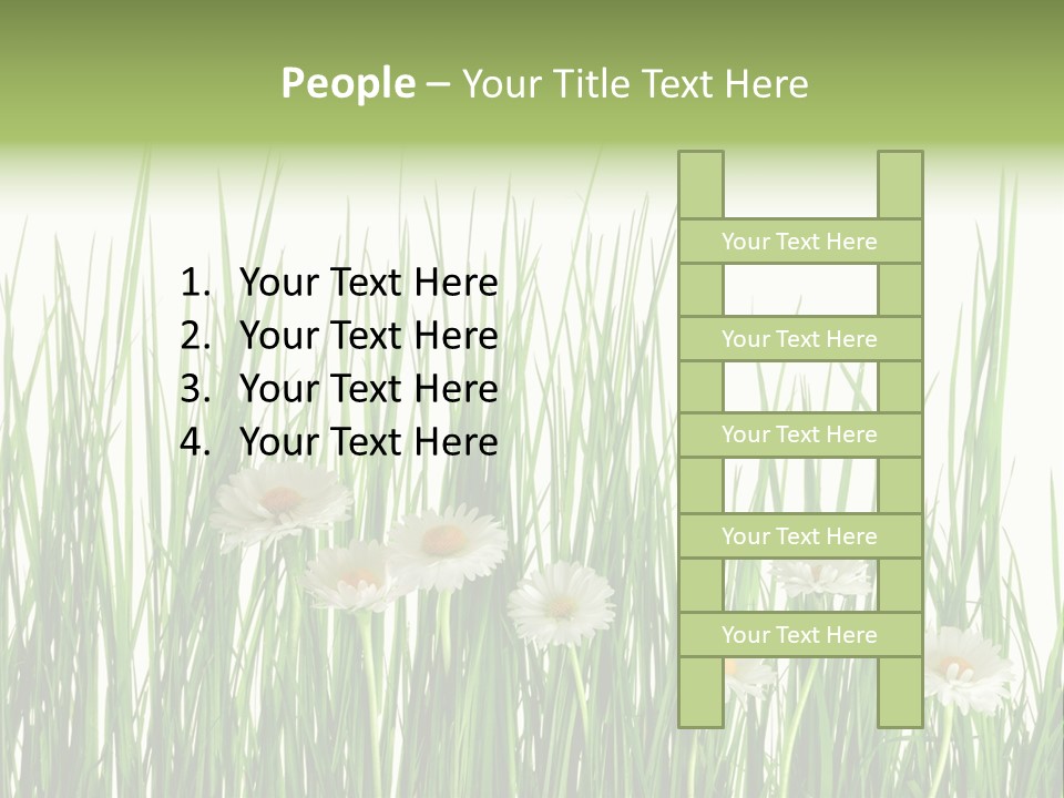 Flower Sprout Isolated PowerPoint Template