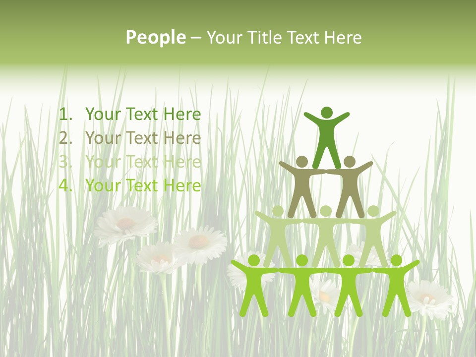 Flower Sprout Isolated PowerPoint Template