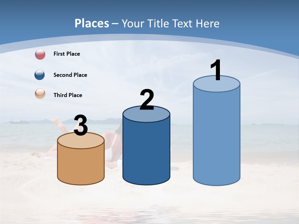 Summer Woman Beach PowerPoint Template