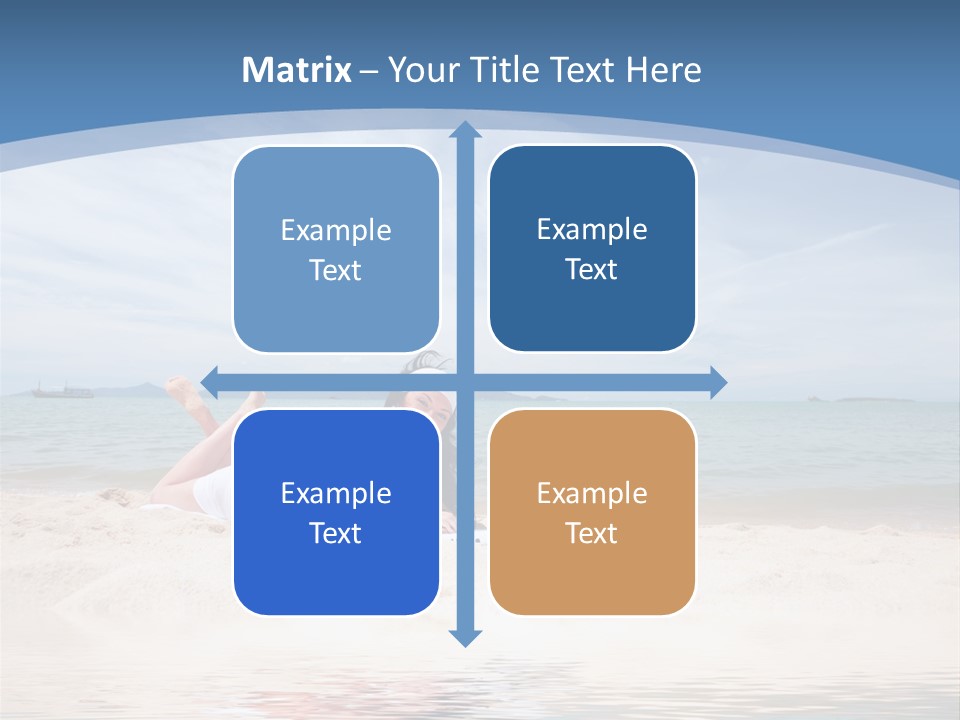 Summer Woman Beach PowerPoint Template