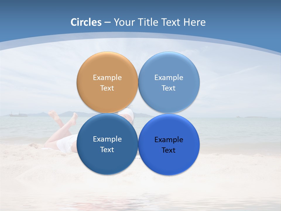 Summer Woman Beach PowerPoint Template
