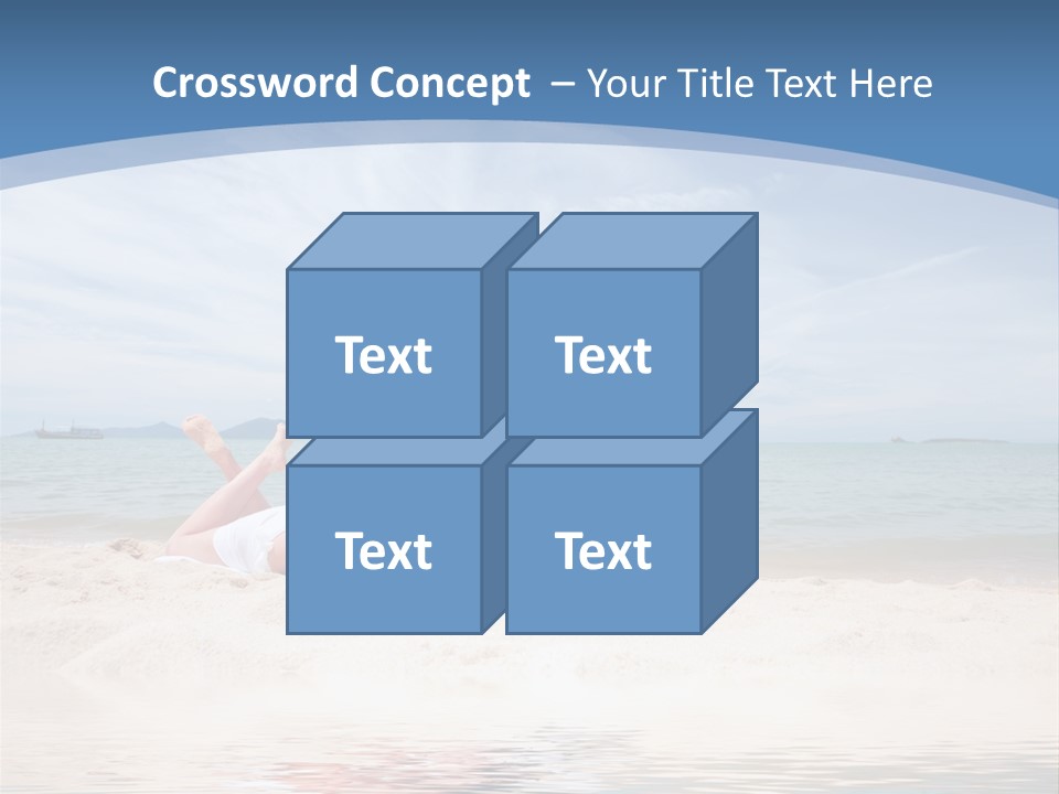 Summer Woman Beach PowerPoint Template