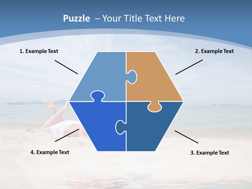 Summer Woman Beach PowerPoint Template